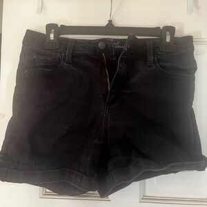 Women's Black Denim Shorts